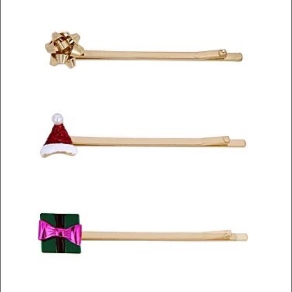 Betsey Johnson ‘Pink XMAS’ Hair Comb & Hair Pin Set NWT/HTF! - Picture 10 of 15